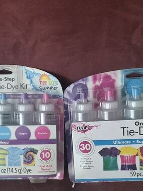 NIB- 2 Tie-Dye Kit- Easy No-Mess Party Dye Set